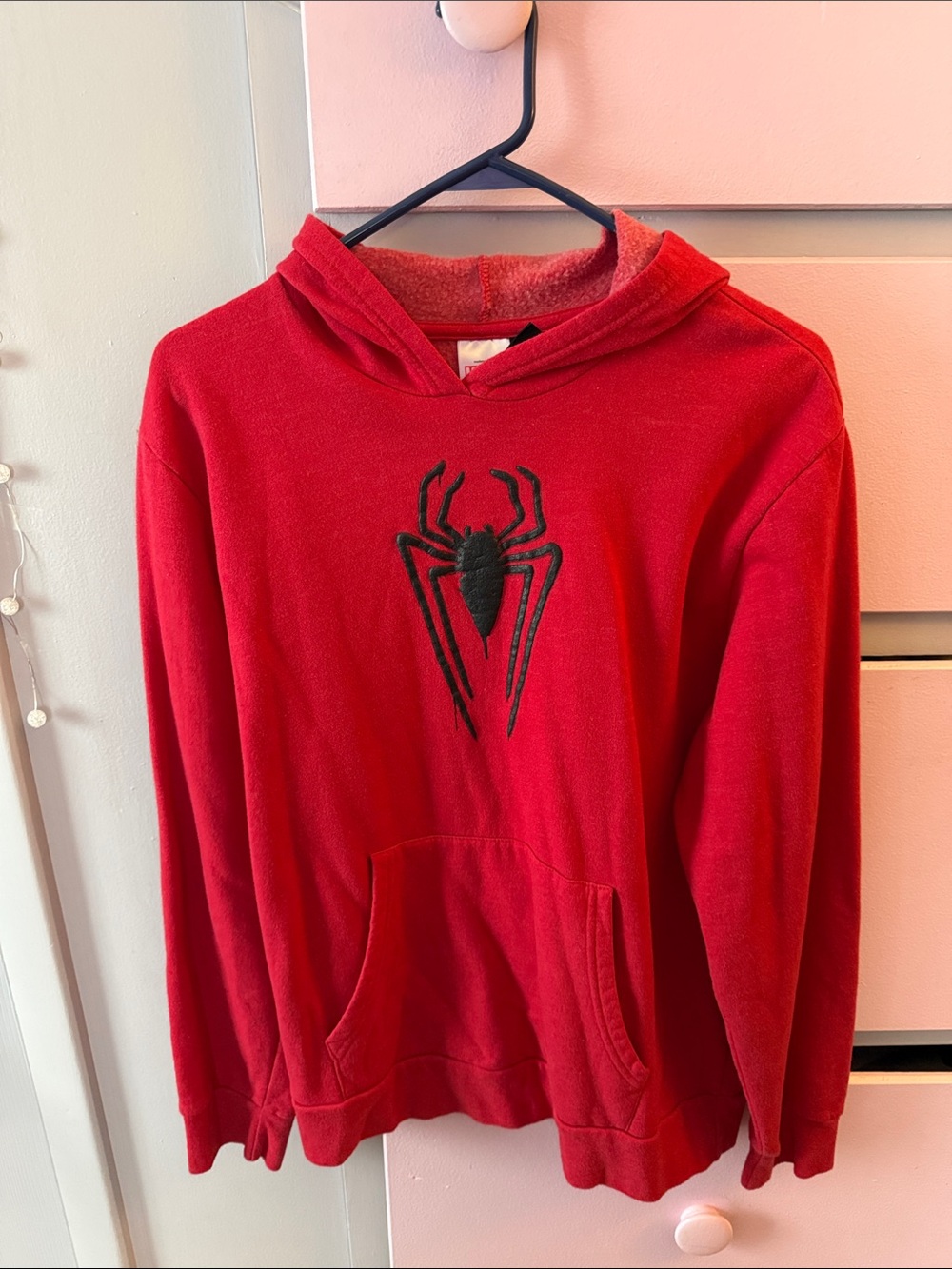 Red Spiderman Logo Hoodie Sweatshirt